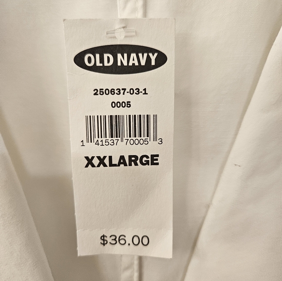 NWT - Cotton Old Navy White Blazer - Size XXL - Picture 5 of 9